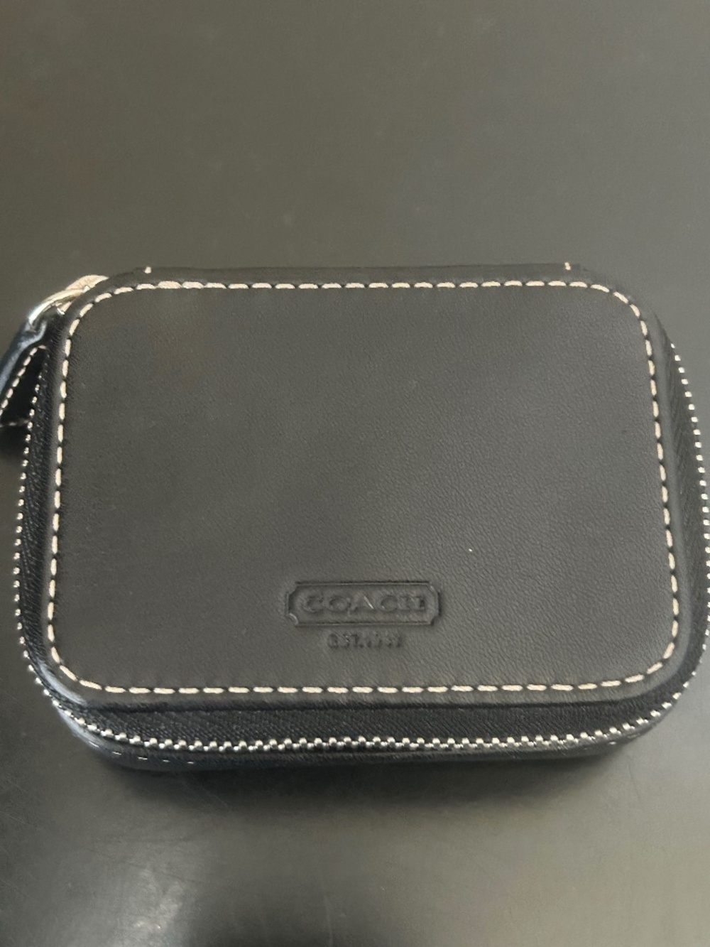 Coach Leather Black Pill Case. Vintage.